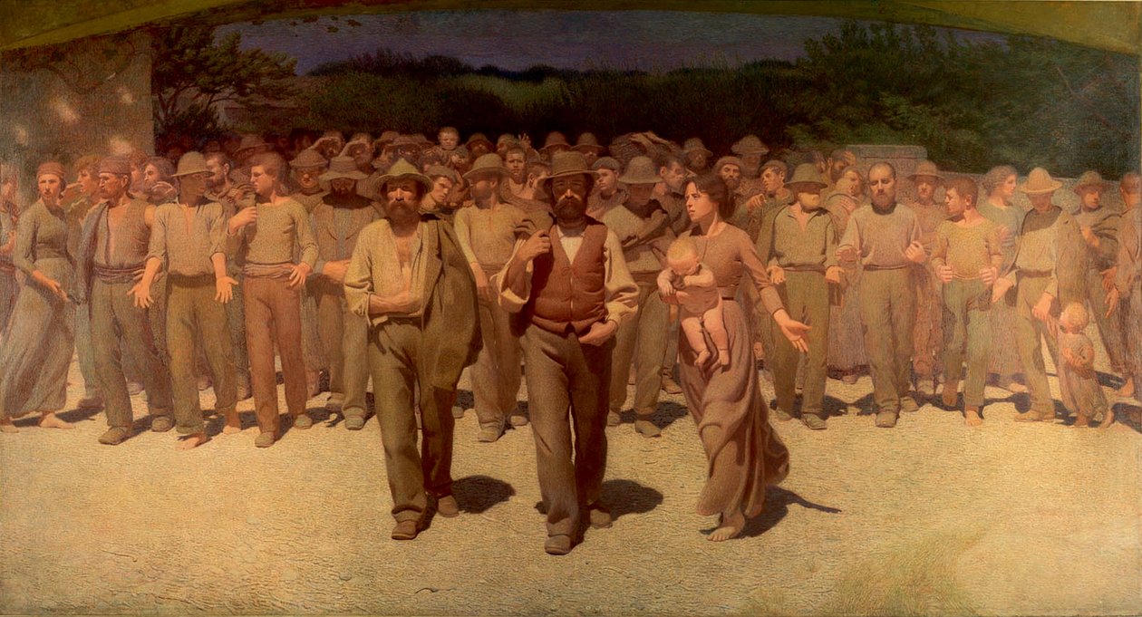 A negyedik birtok A negyedik birtok alkotó: Giuseppe Pellizza da Volpedo