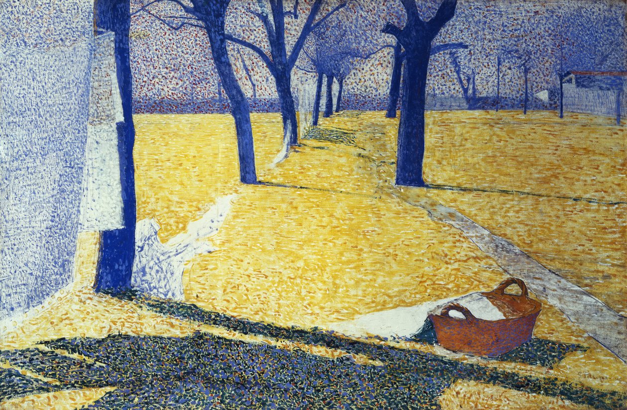 Mosás a napon, 1905 alkotó: Giuseppe Pellizza da Volpedo