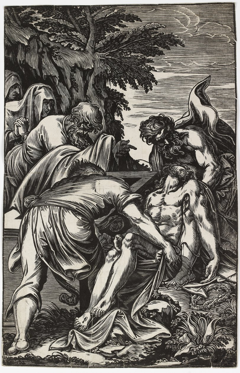 A sírbatétel, 1592-1607 alkotó: Giuseppe Scolari
