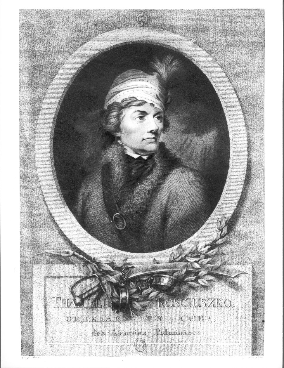 Tadeusz Kosciuszko (1746-1817), metszett Christiaan Josi (megh. 1828), megjelent 1794-98 alkotó: Giuseppe or Josef Grassi