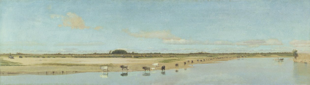 Az Ofanto folyó alkotó: Giuseppe de Nittis