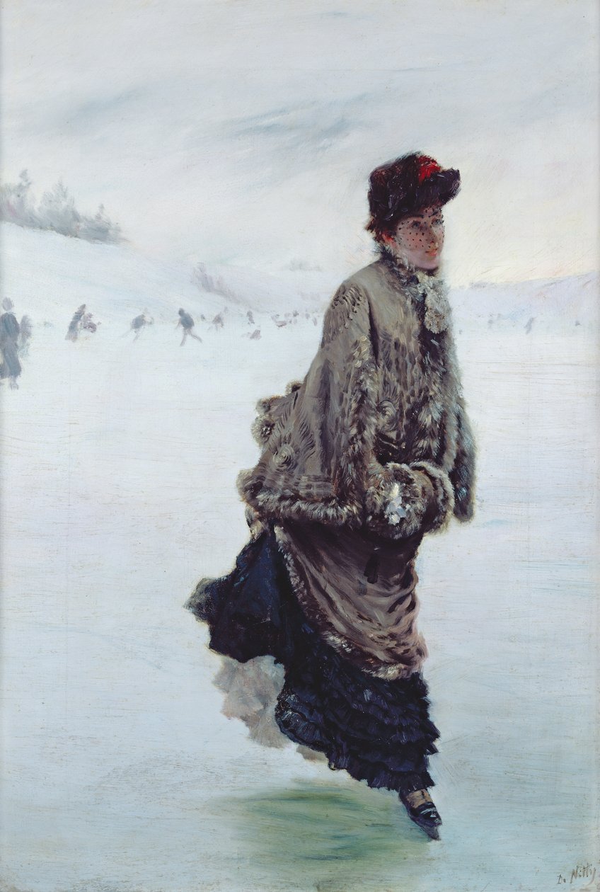 A Korcsolyázó alkotó: Giuseppe de Nittis