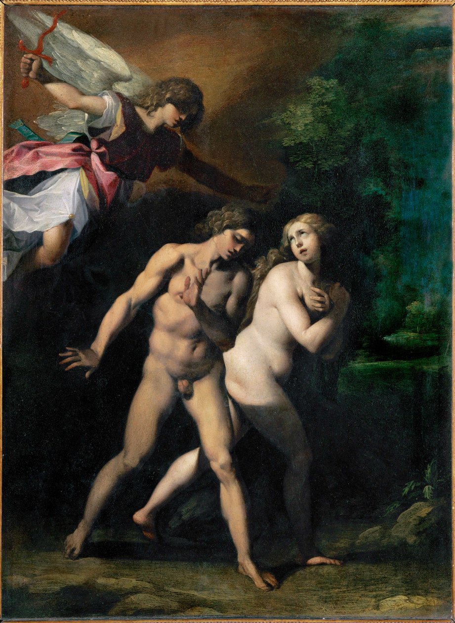 Ádám és Éva kiűzetett a paradicsomból ... alkotó: Giuseppe (1568 1640) Cesari