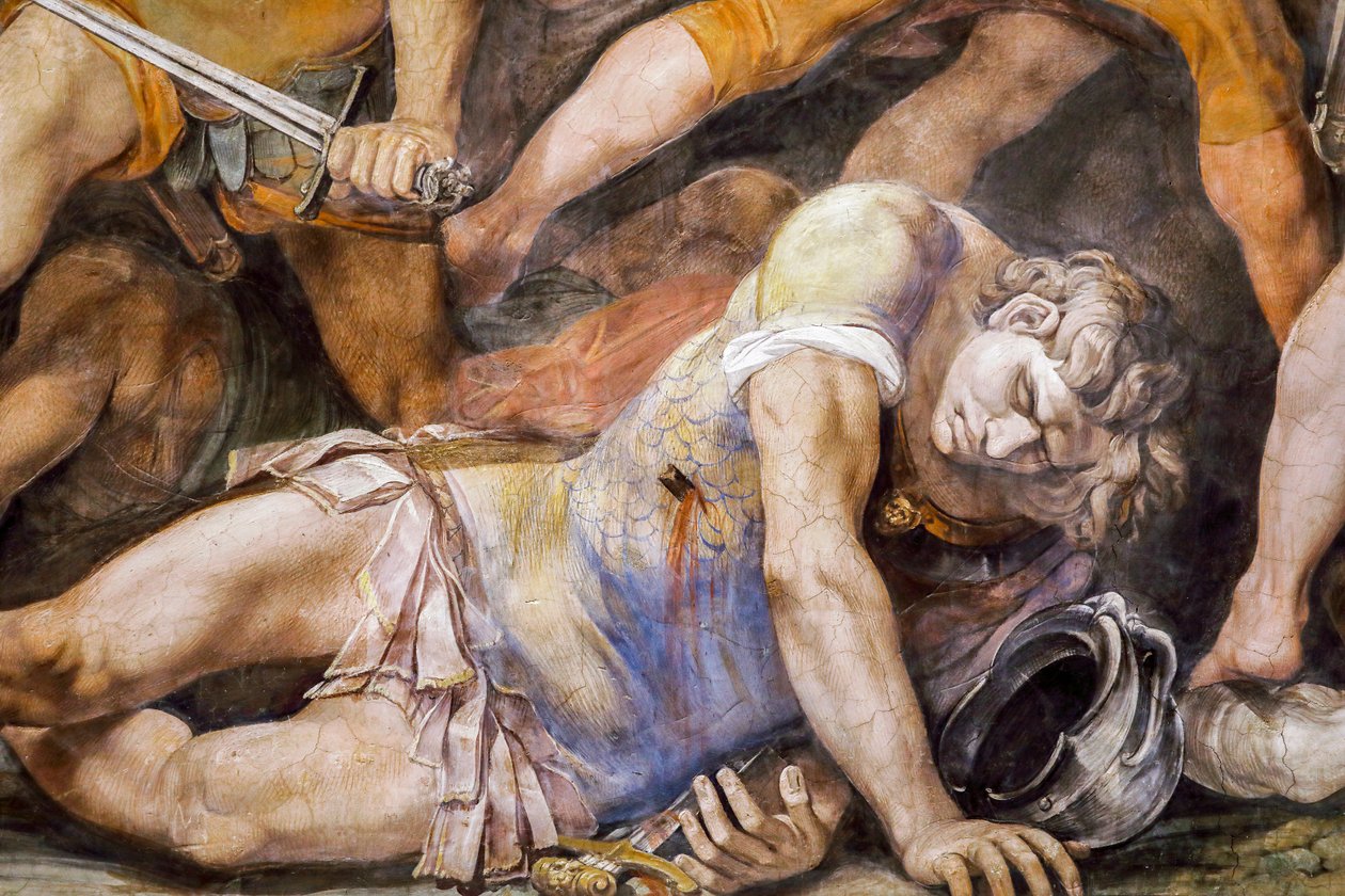 Csata Horatii és Curiatii között (részlet) alkotó: Giuseppe (1568 1640) Cesari