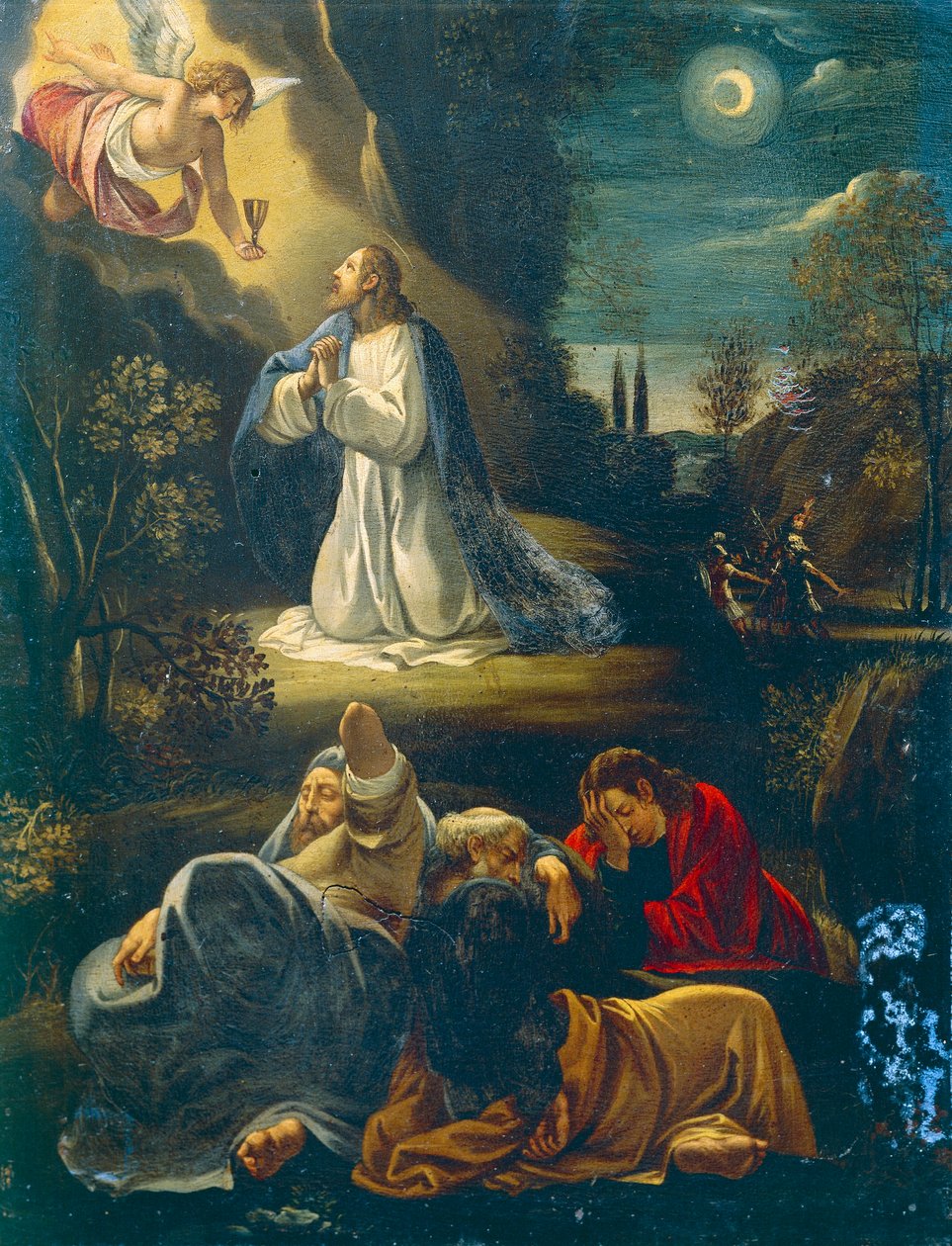 Jézus a kertben, jelenet Giuseppe Cesari (1568-1640) Jézus szenvedéséből alkotó: Giuseppe Cesari