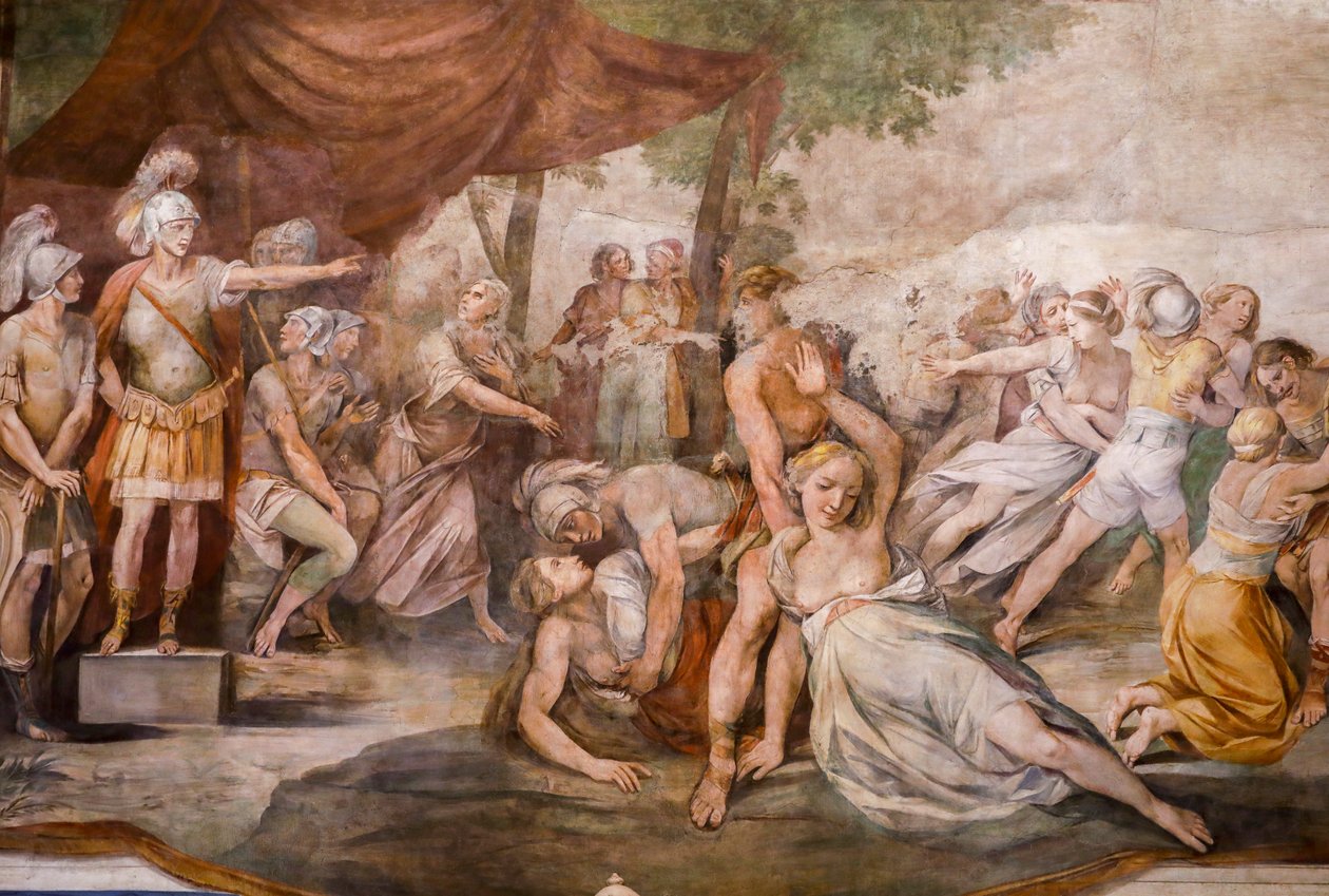 A szabin nők megerőszakolása (részlet) alkotó: Giuseppe (1568 1640) Cesari