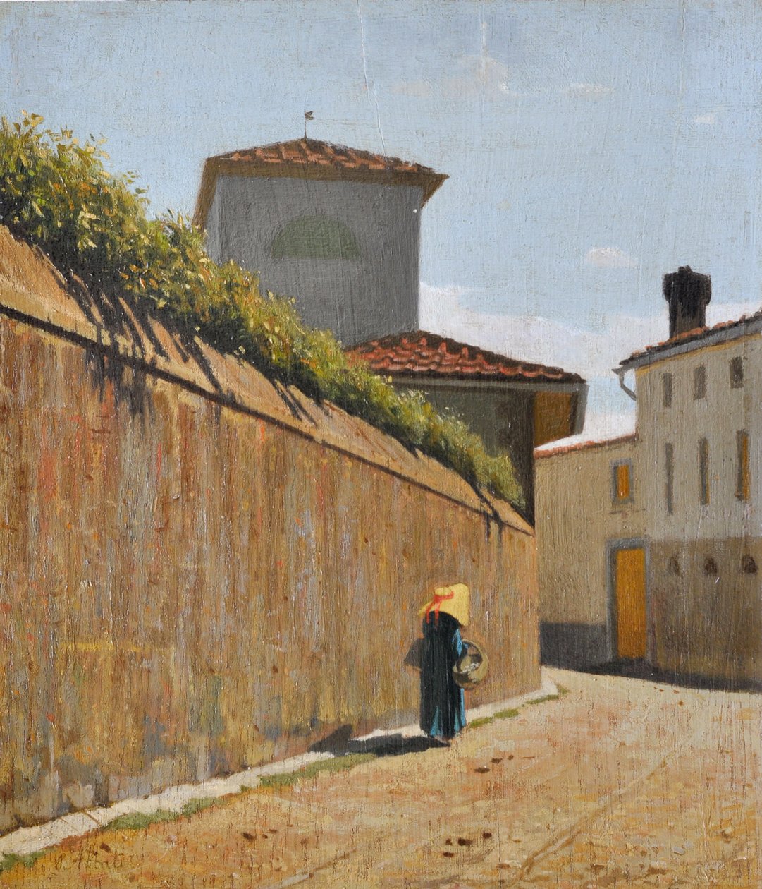 Sáv a nap alatt, 1863 körül (olaj, tábla) alkotó: Giuseppe Abbati