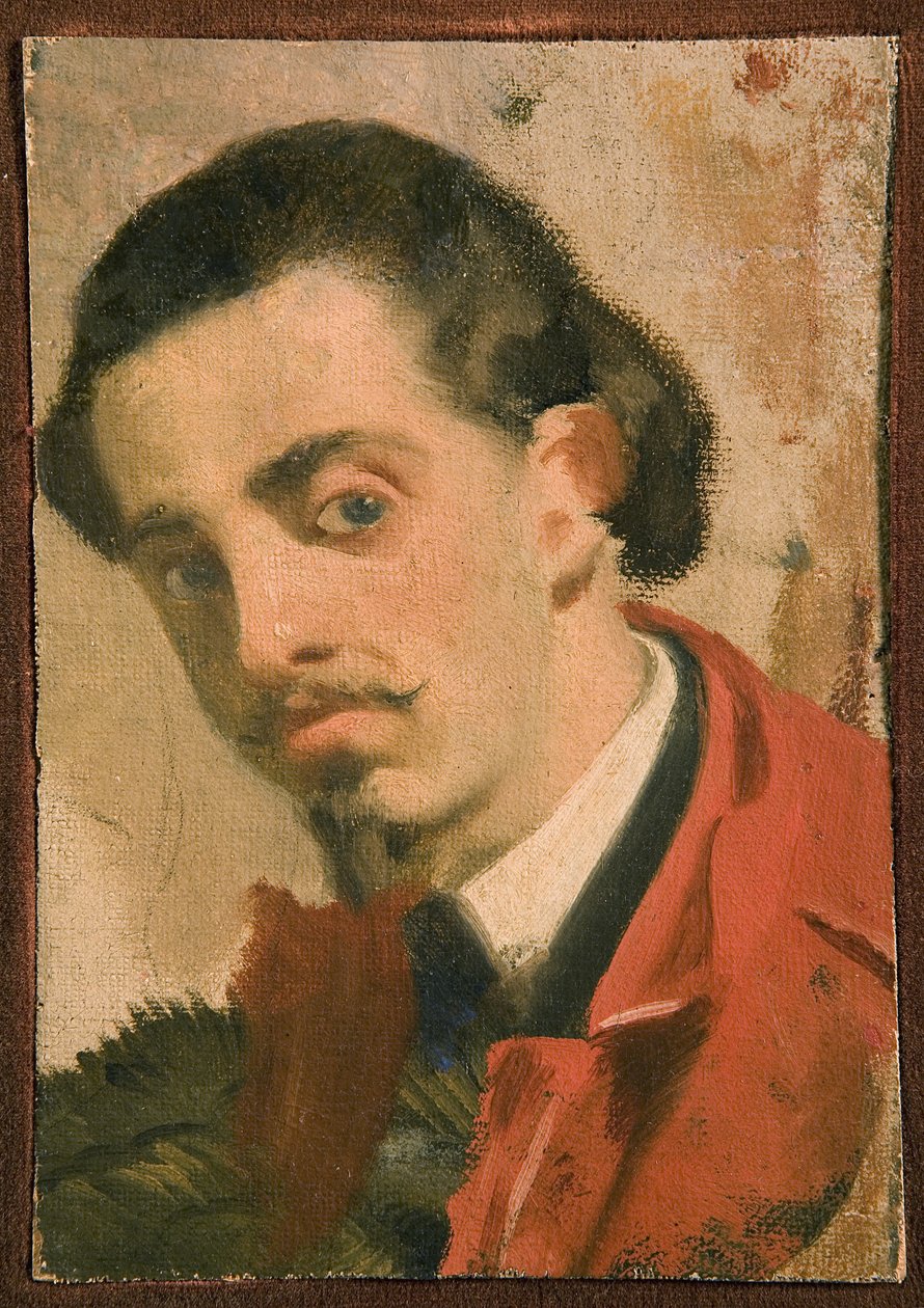 Férfi portré, triptichon része, 1860-68 alkotó: Giuseppe Abbati