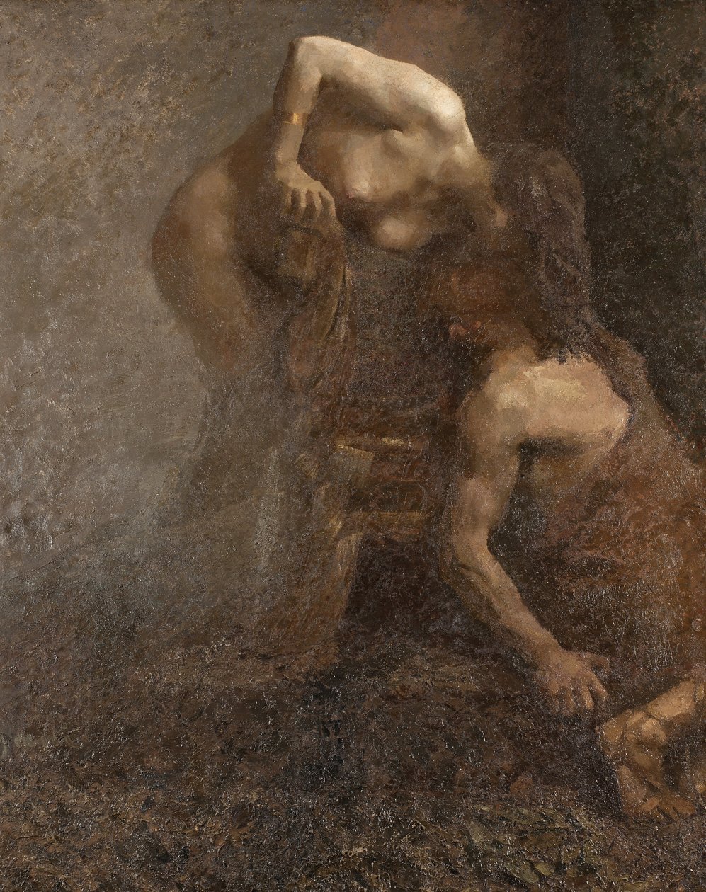 Luxus Kleopátra festmény Giuseppe Amisani (1879-1941) méret 210x190 cm Mede Palazzo Comunale alkotó: Giuseppe Amisani