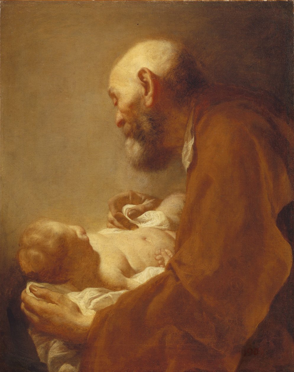 Szent Simon a gyermek Krisztussal, 18. század. alkotó: Giuseppe Angeli