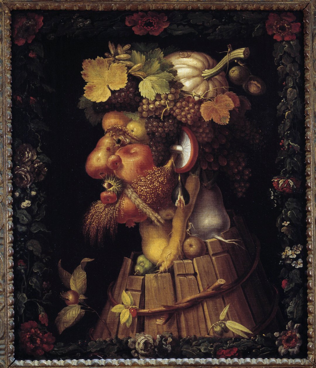 Ősz. Allegoria az évszakokról. Giuseppe Arcimboldo (1527-1593) festménye. Louvre múzeum alkotó: Giuseppe Arcimboldo