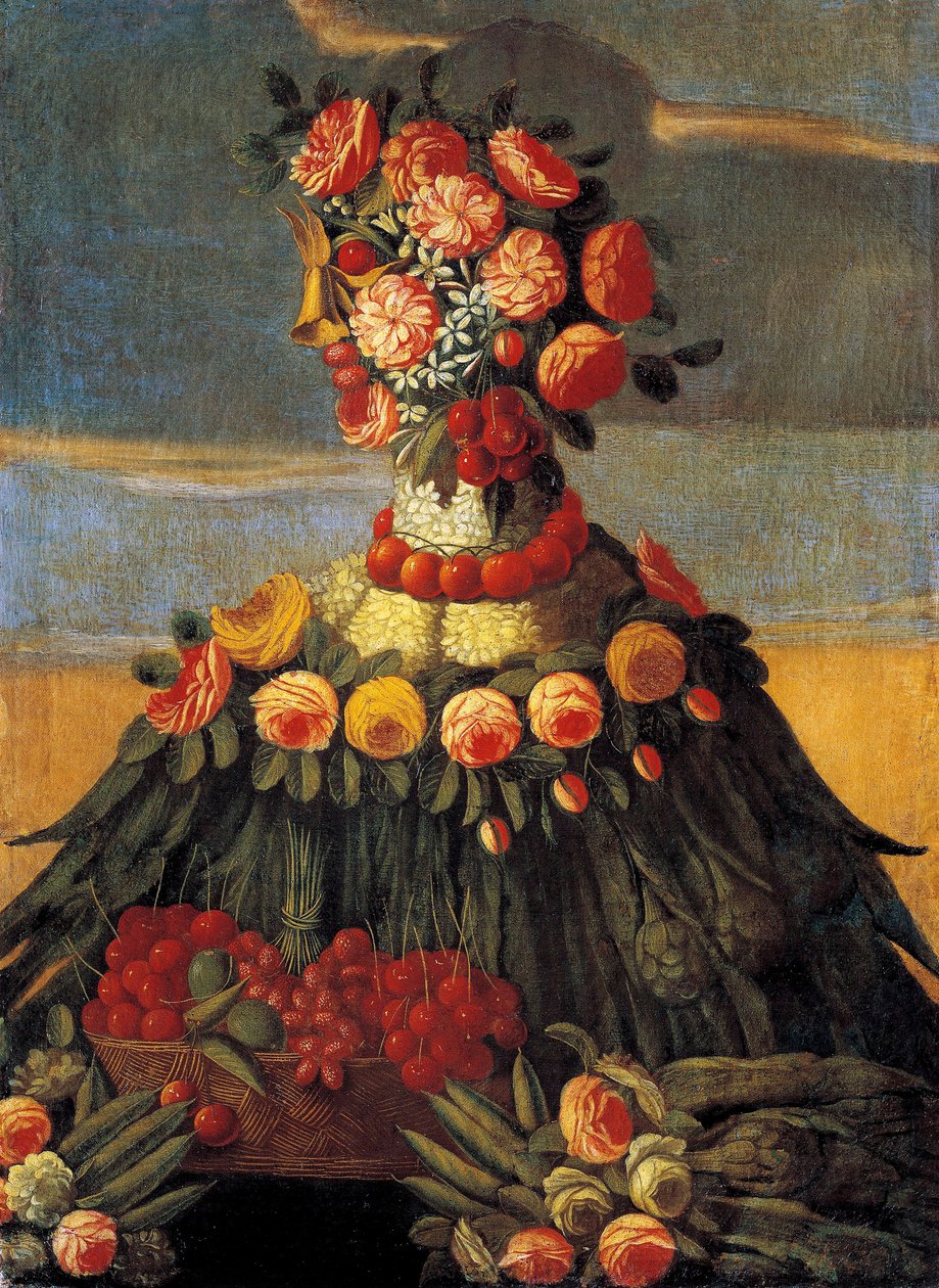 A műhely tavaszi festménye, Giuseppe Arcimboldo (Arcimboldi alkotó: Giuseppe Arcimboldo