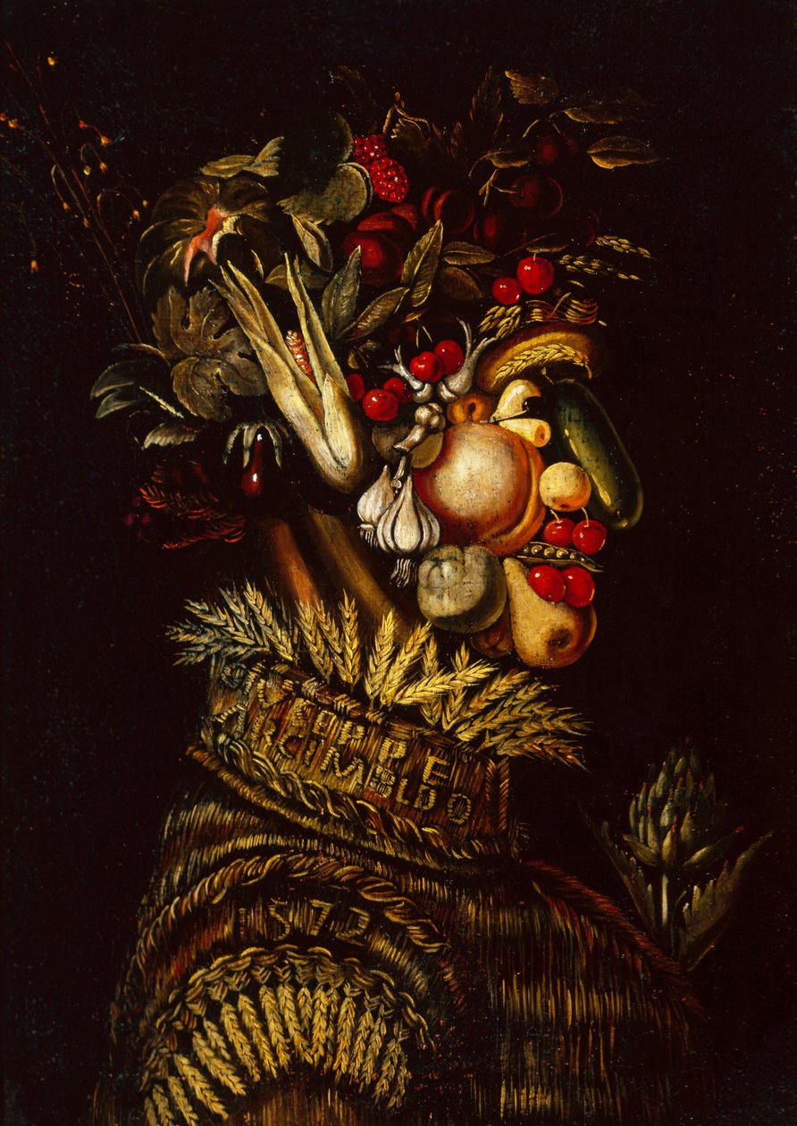 Nyár (olaj, vászon) alkotó: Giuseppe Arcimboldo