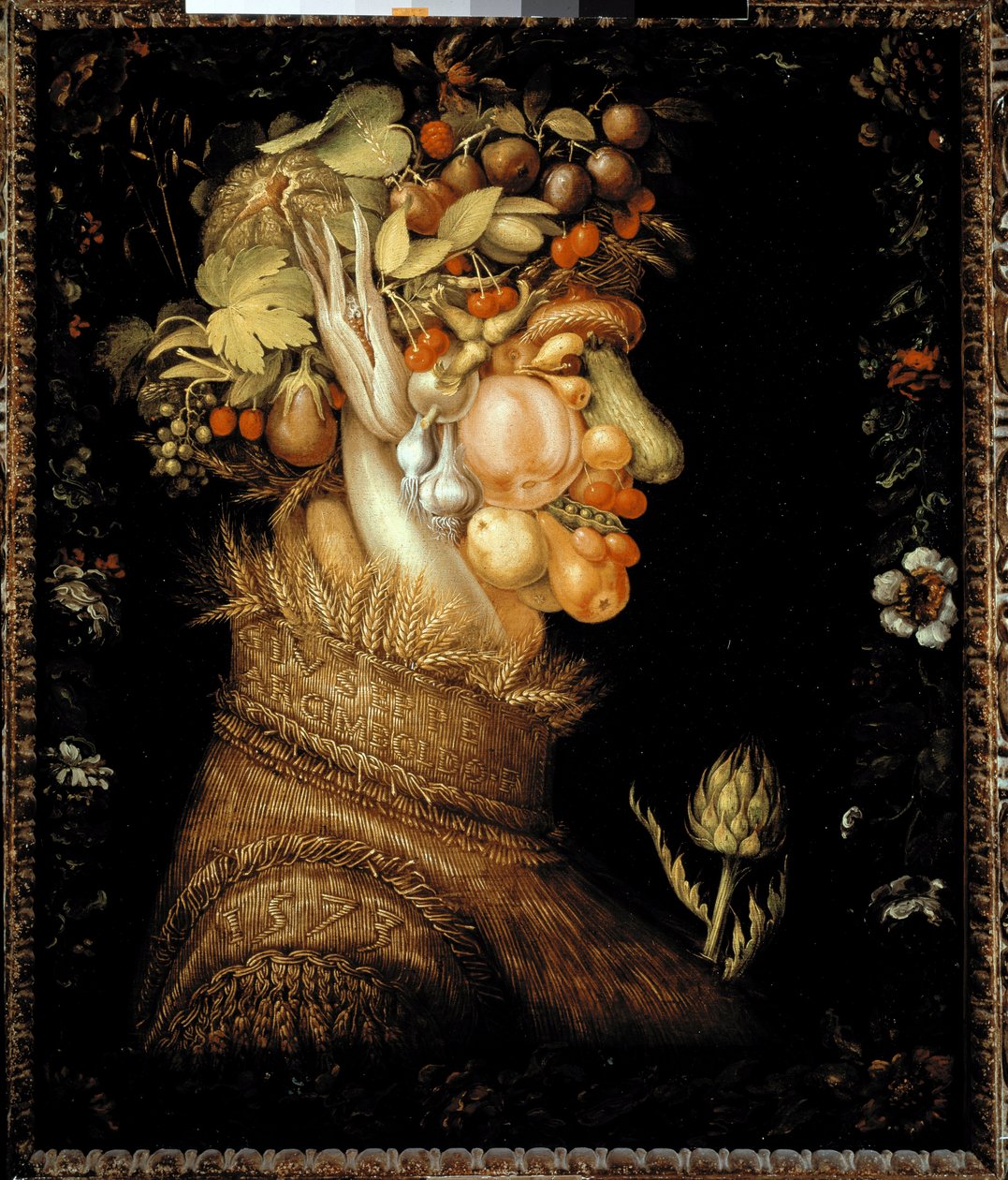 Nyár (olaj, vászon alkotó: Giuseppe Arcimboldo