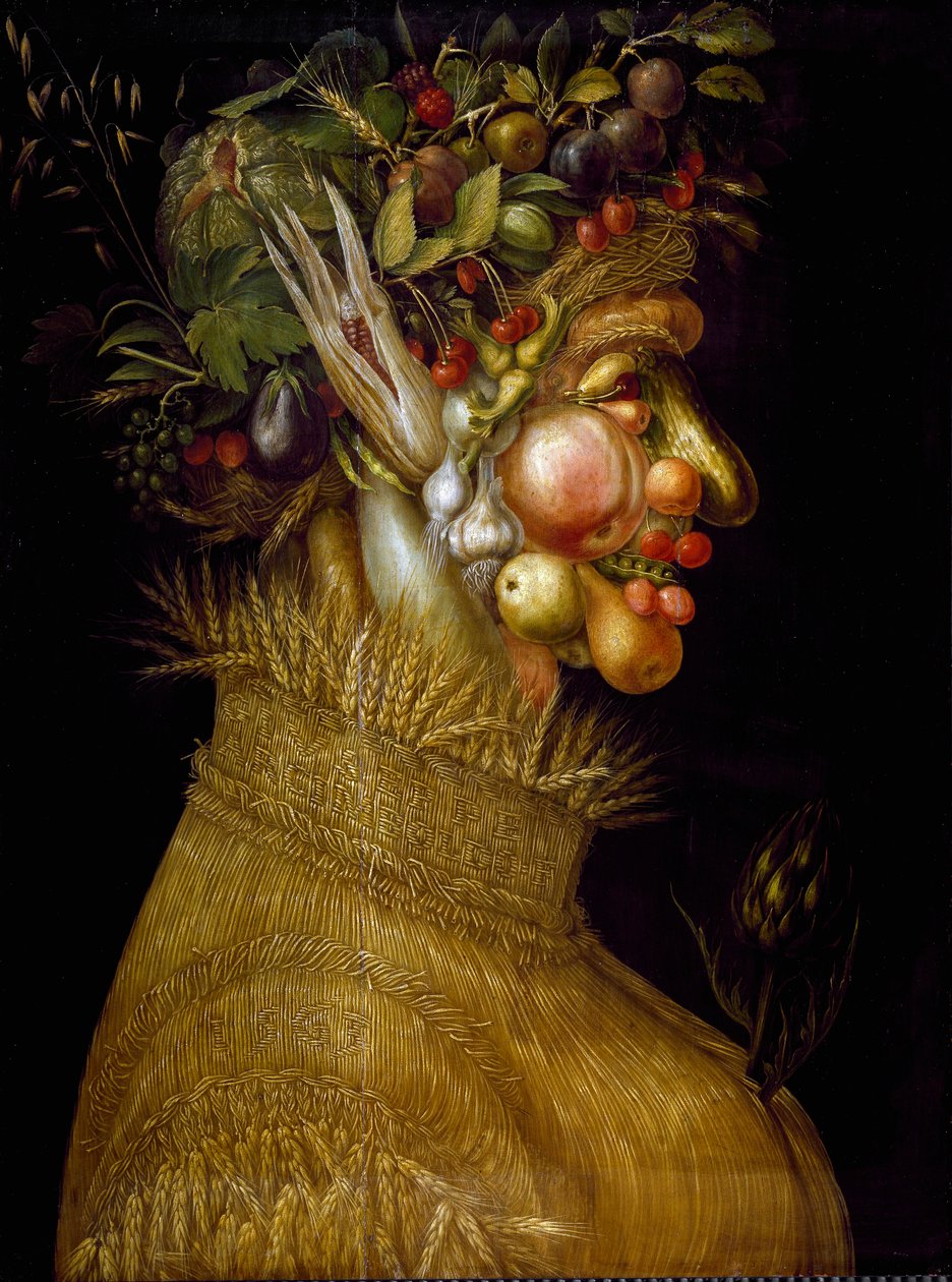 Giuseppe Arcimboldi (Arcimboldo) nyári festménye (1527-1593) 1563 Méret: 67x51 cm Bécs, Kunsthistorisches Museum alkotó: Giuseppe Arcimboldo