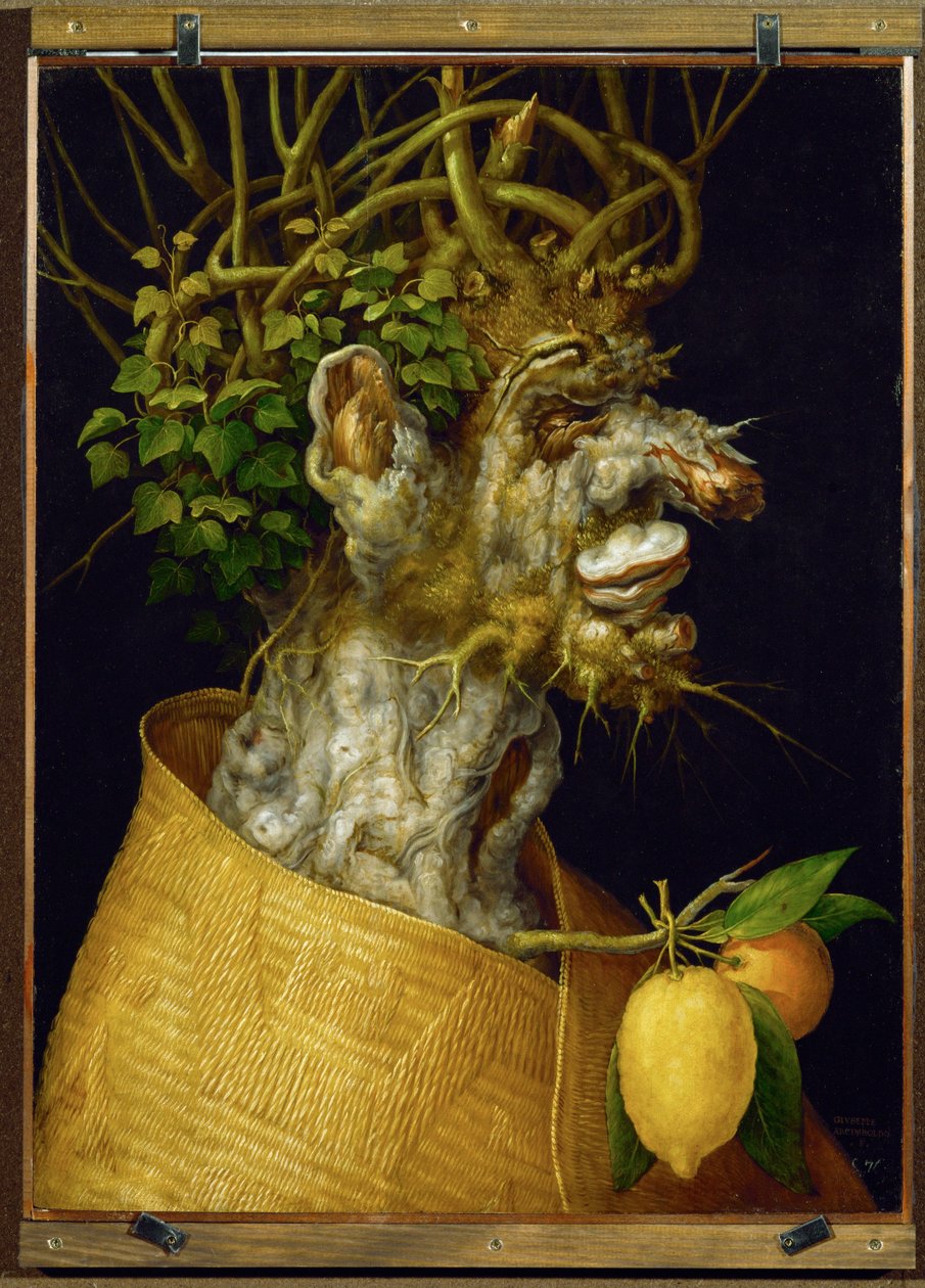 Tél, allegória ... (limewood) alkotó: Giuseppe Arcimboldo