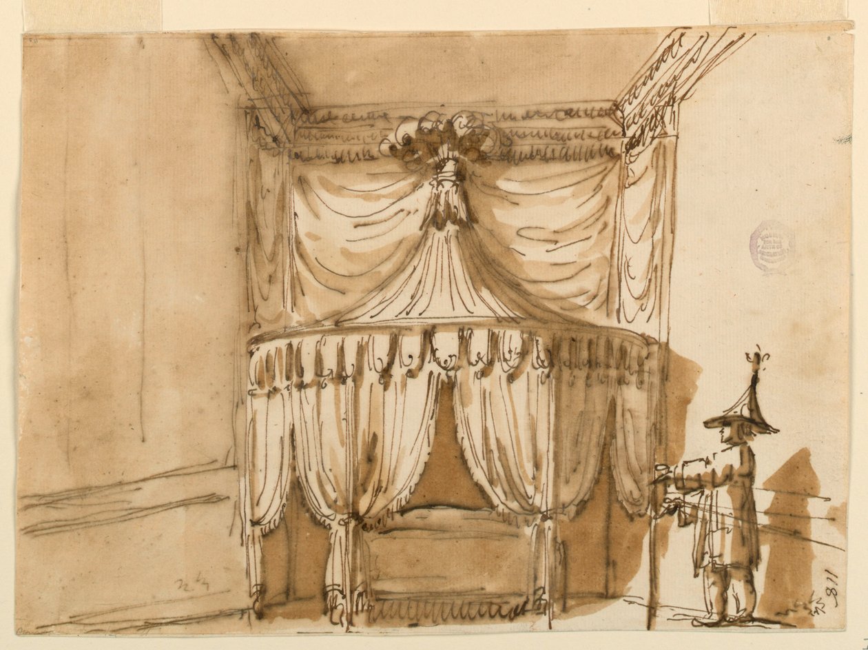 Ágyfülke figurával alkotó: Giuseppe Barberi