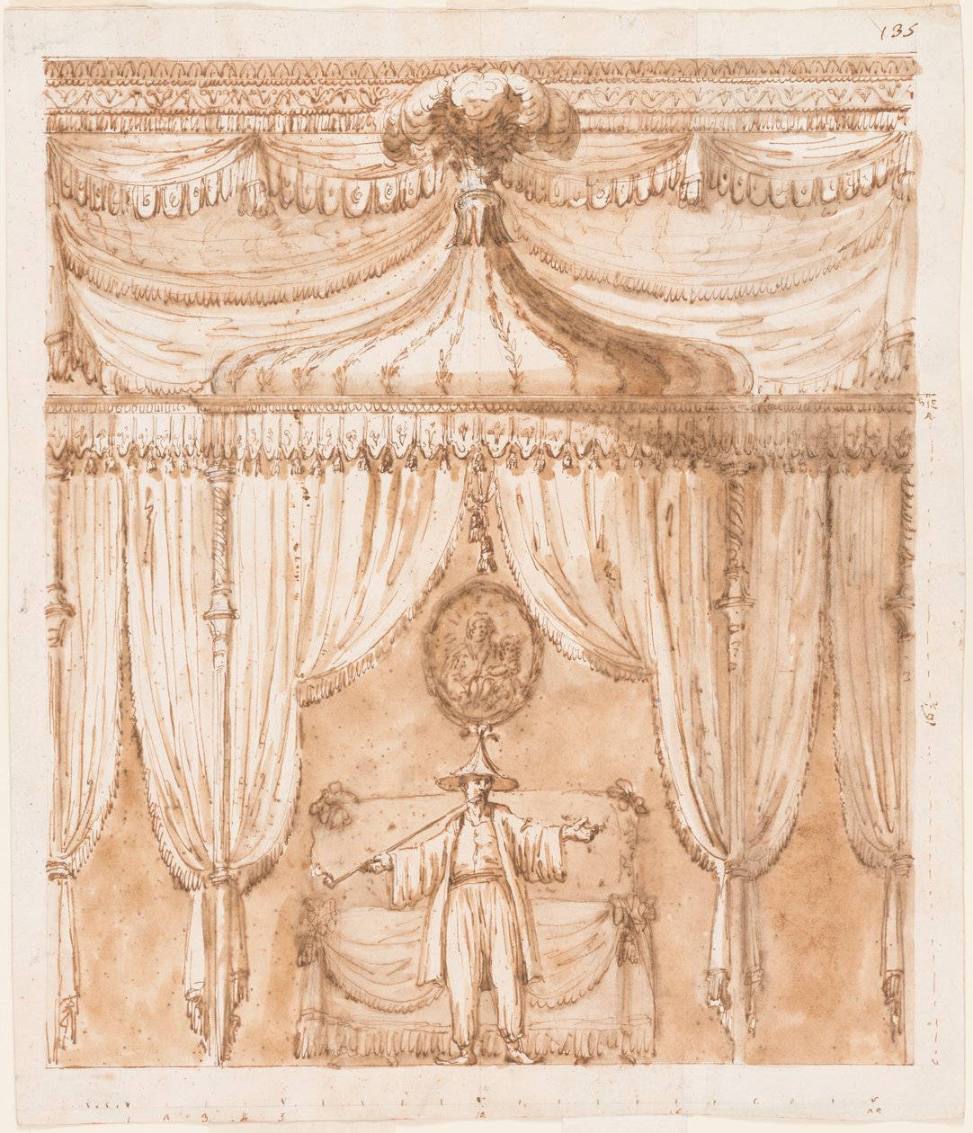 Hálószoba fülke figurával alkotó: Giuseppe Barberi