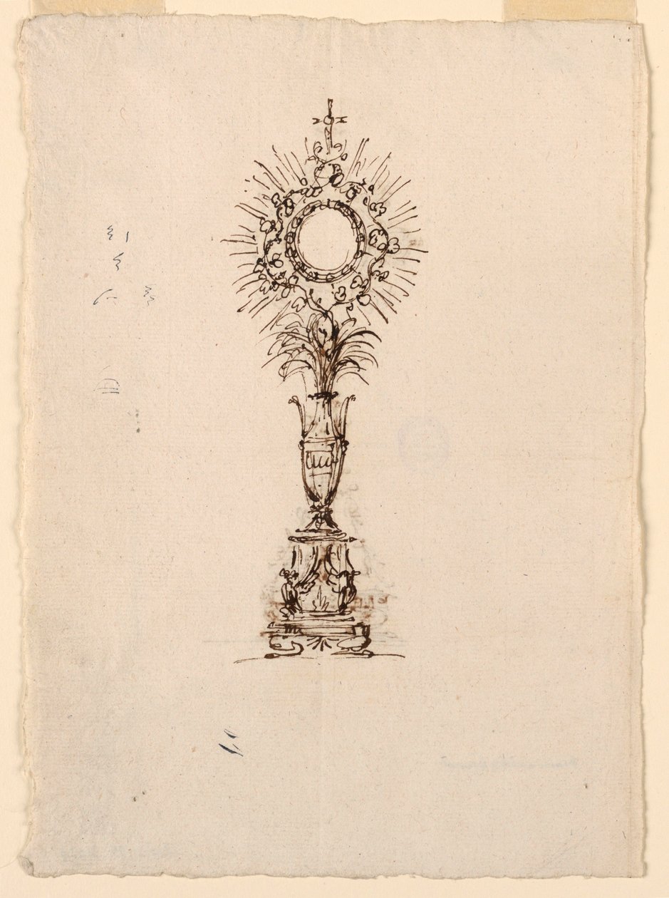 Tervezés Monstrance számára alkotó: Giuseppe Barberi