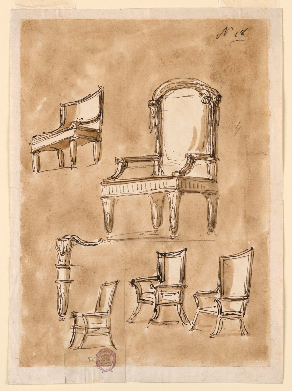 Négy szék alkotó: Giuseppe Barberi