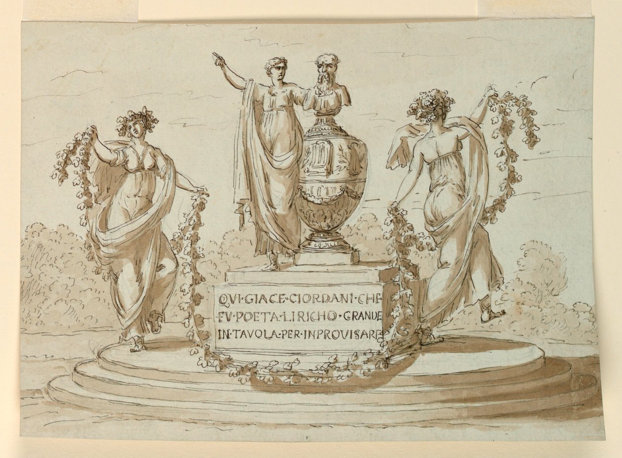 Pietro Giodani költő síremléke alkotó: Giuseppe Barberi