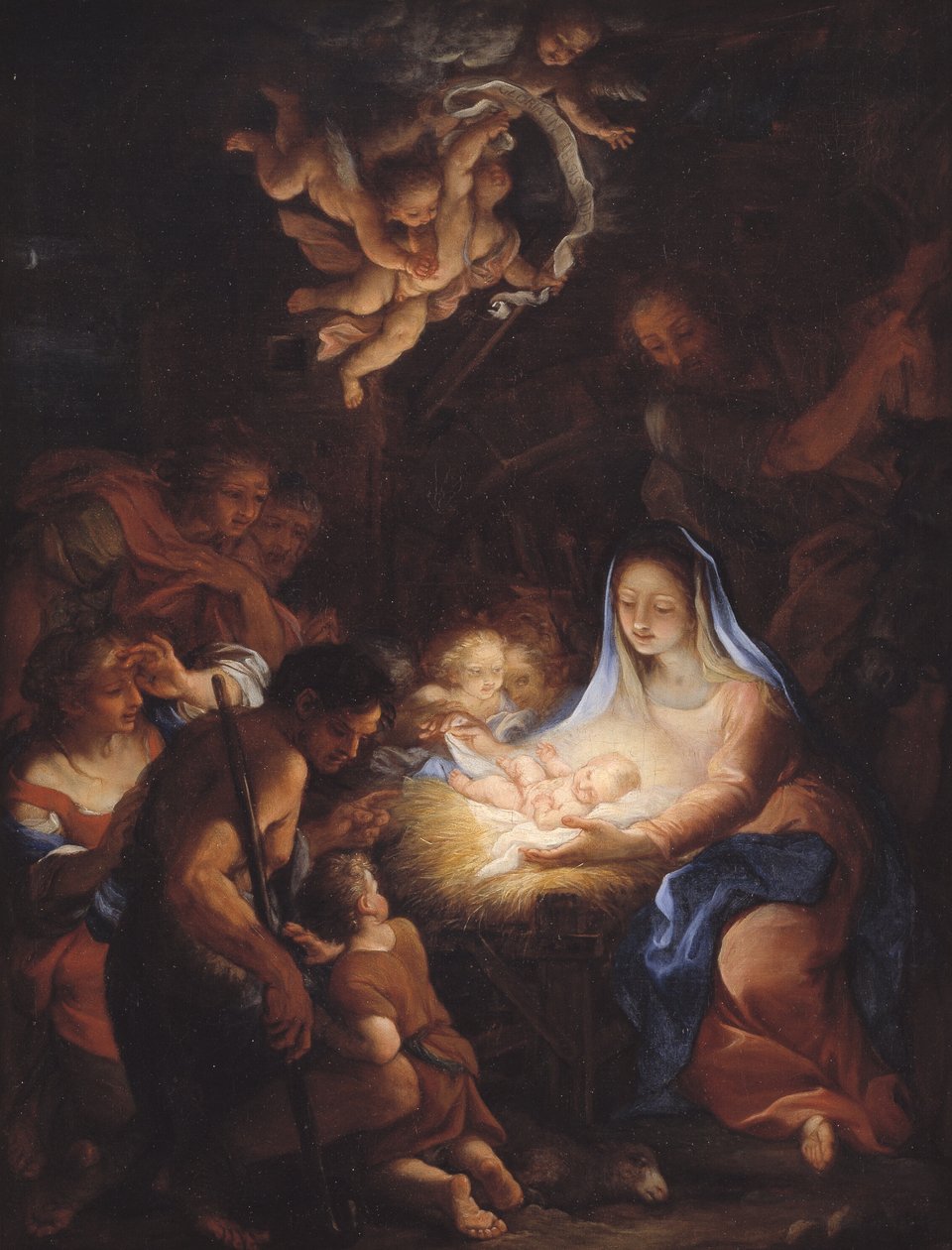 A Pásztorok imádata alkotó: Giuseppe Bartolomeo Chiari