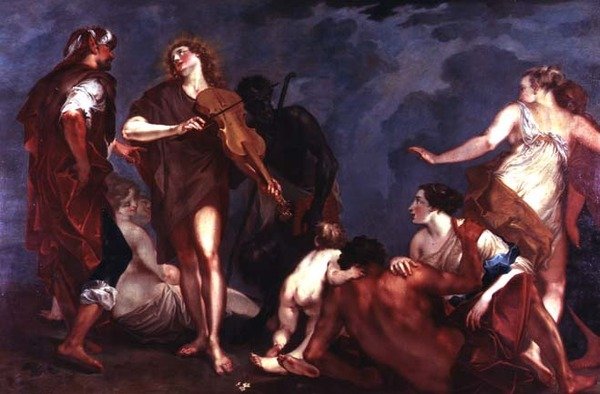 Apollo és Marsyas alkotó: Giuseppe Bazzani