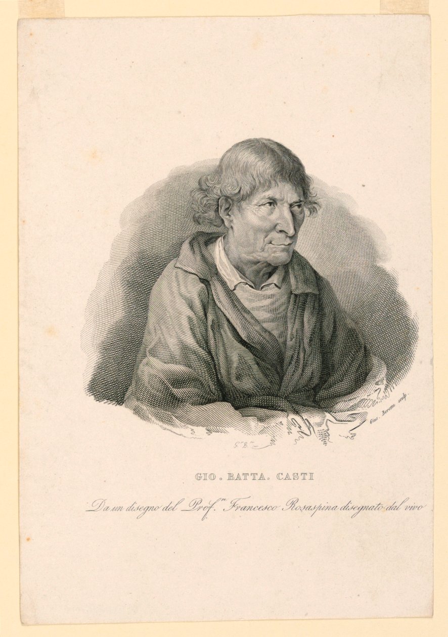 Giovanni Battista Casti (1721-1803) portréja alkotó: Giuseppe Beretta