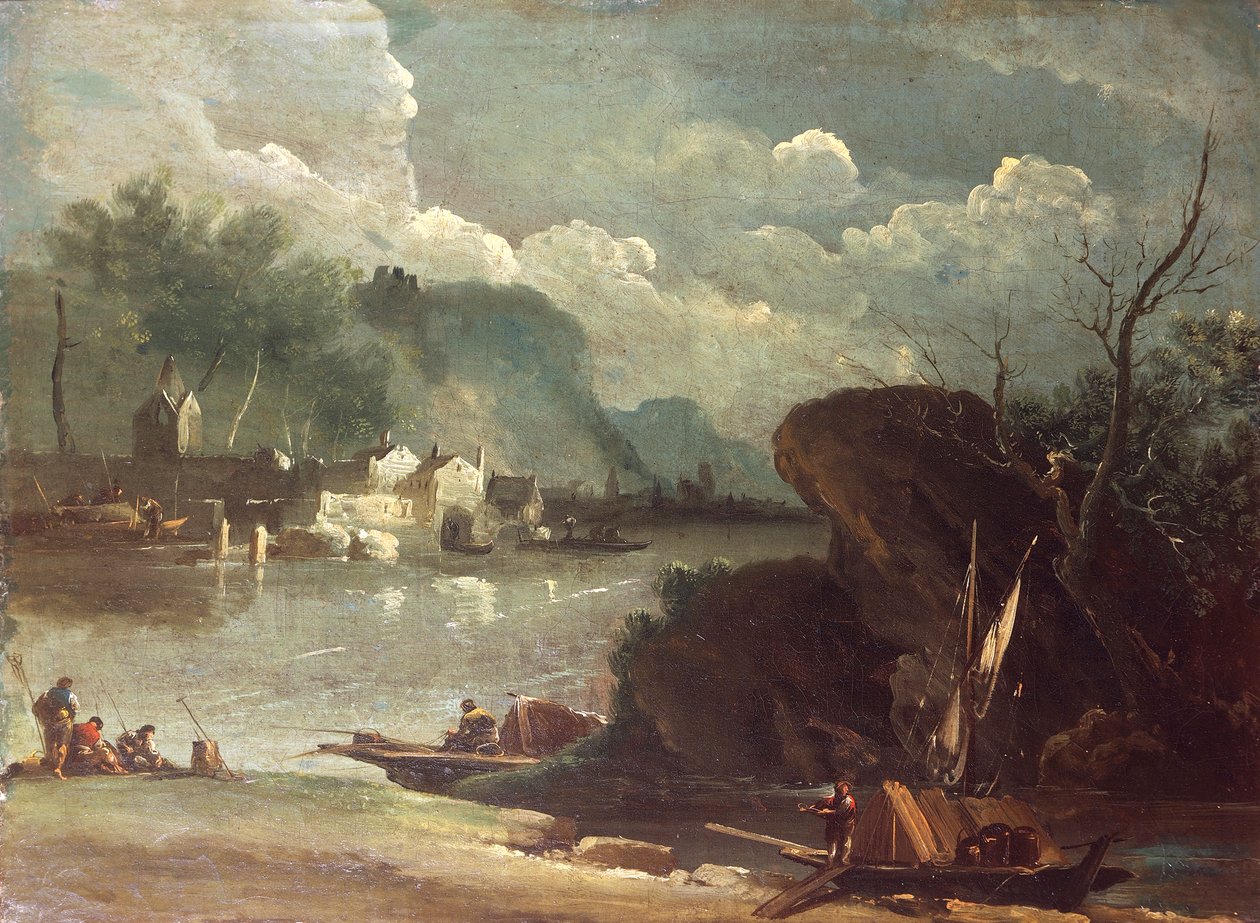 Fantasztikus táj, Giuseppe Bernardino Bison (1762-1844). alkotó: Giuseppe Bernardino Bison