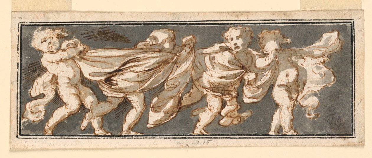 Frieze gyerekekkel alkotó: Giuseppe Bernardino Bison