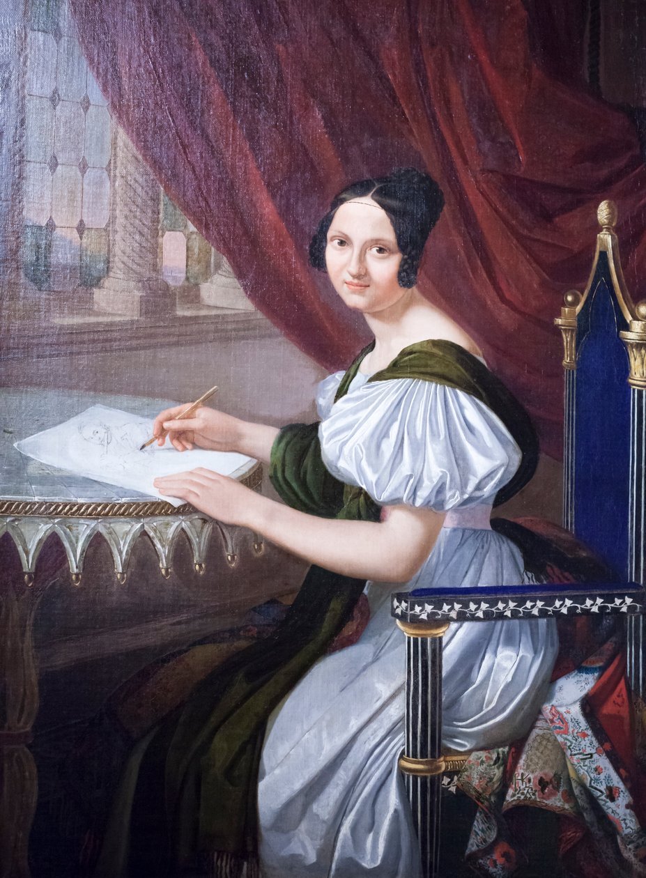 Napóleon Elisa Baciocchi, 1830 körül alkotó: Giuseppe Bezzuoli