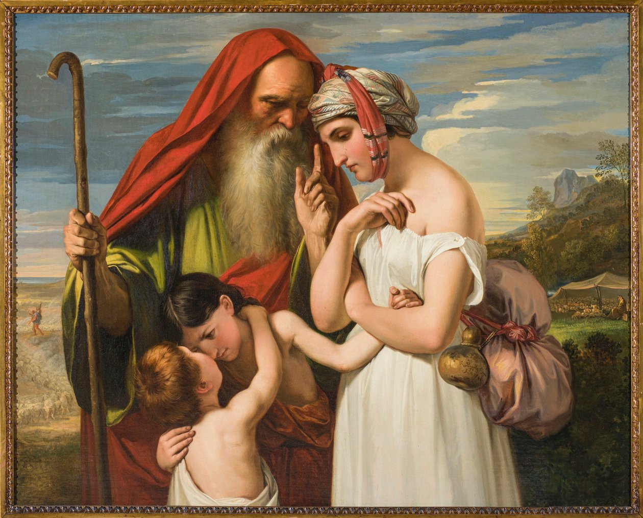 Hágár kiűzése, 1844. alkotó: Giuseppe Bezzuoli