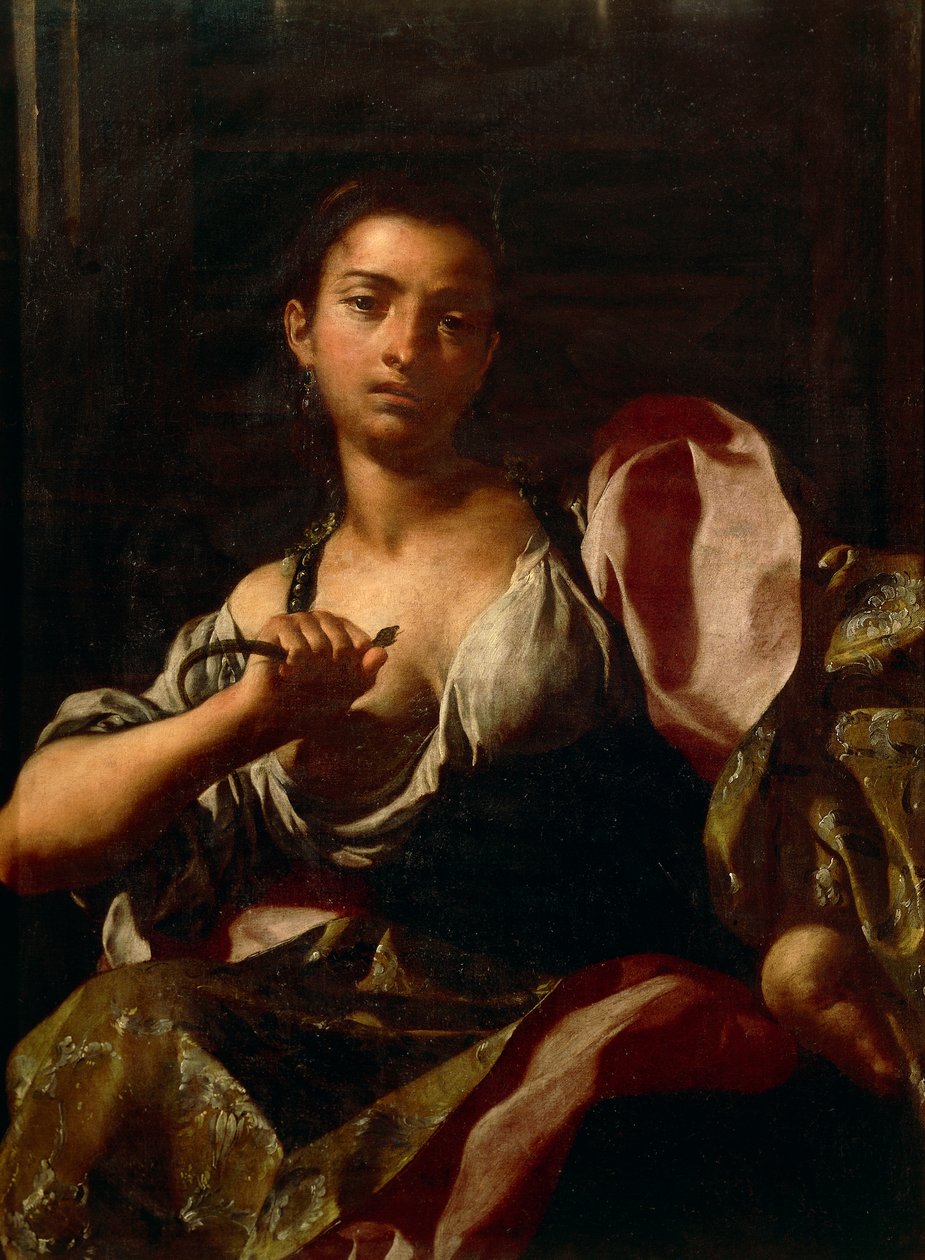 Kleopátra, szerző: Giuseppe Bonito (1707-1789), olaj, vászon, 99x74 cm, Ptolemaioszi királyság alkotó: Giuseppe Bonito