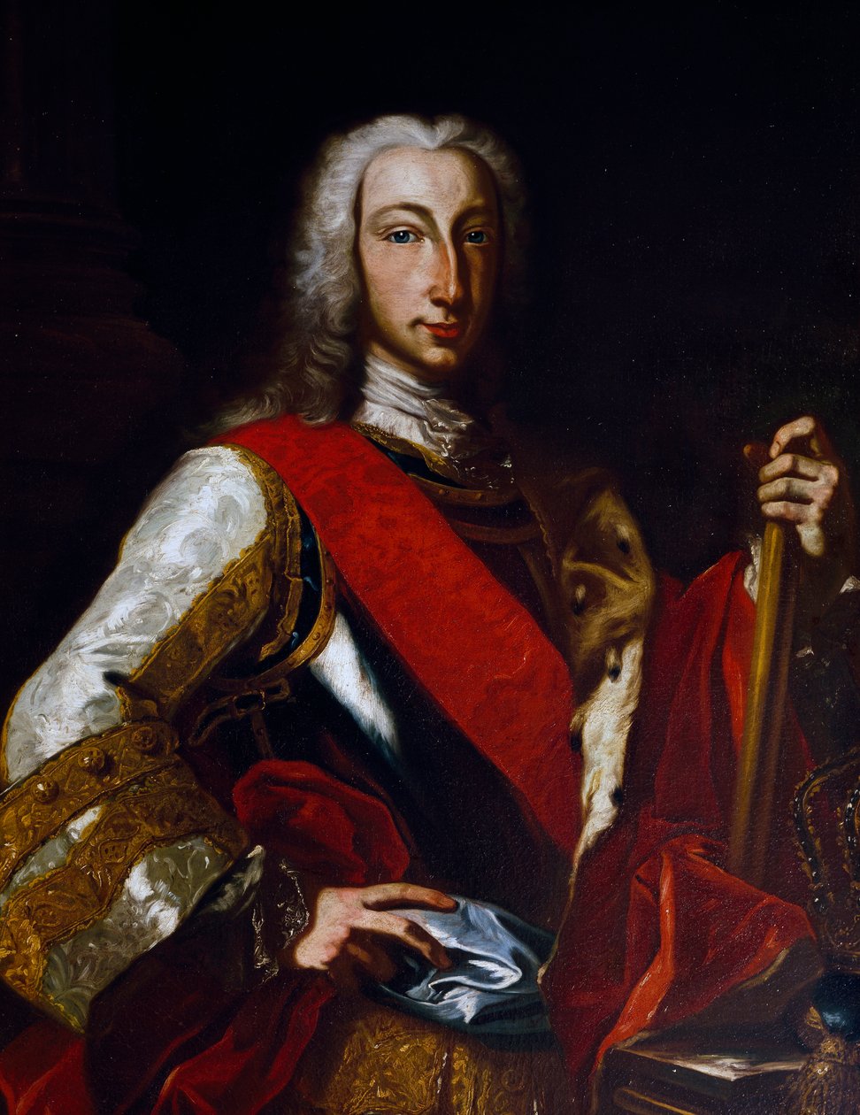 III. Bourbon Károly (1716-1788), spanyol király, később VII. Károly nápolyi király portréja, Giuseppe Bonito (1707-1789) festménye alkotó: Giuseppe Bonito