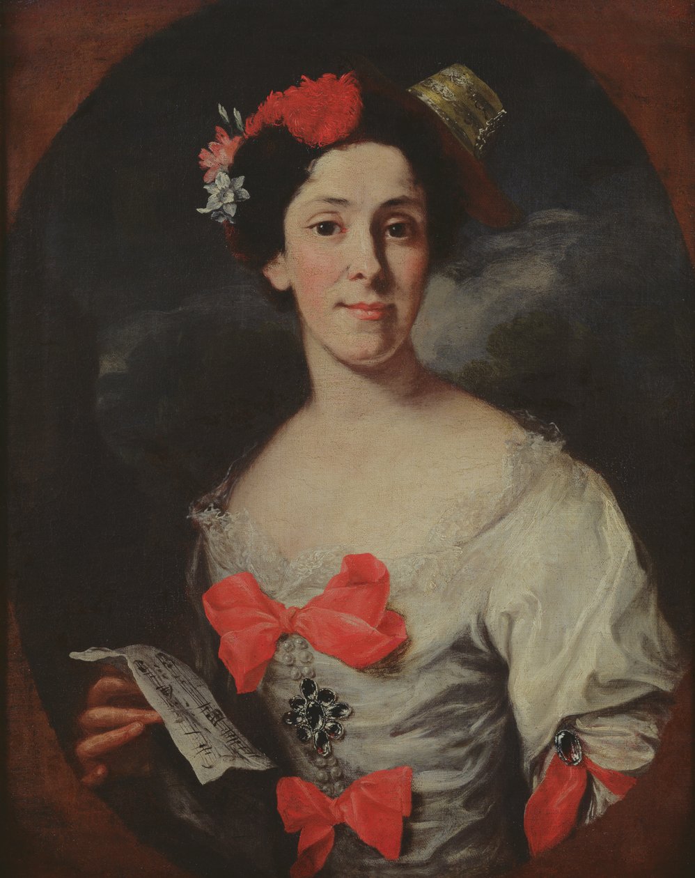 Női portré, avagy A zene, 1750-65 körül alkotó: Giuseppe Bonito