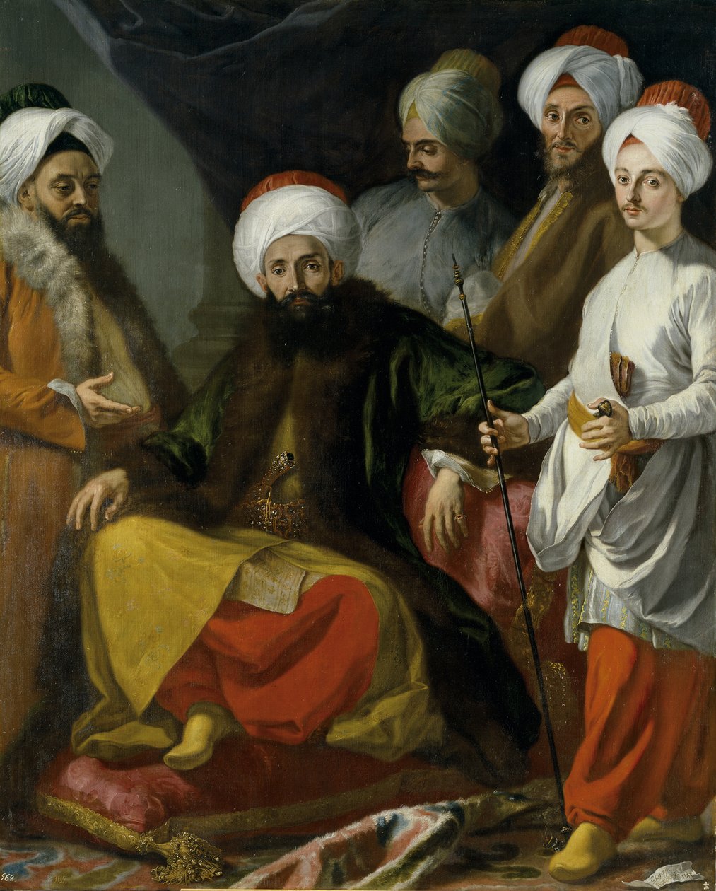 A török nápolyi követség 1741-ben alkotó: Giuseppe Bonito