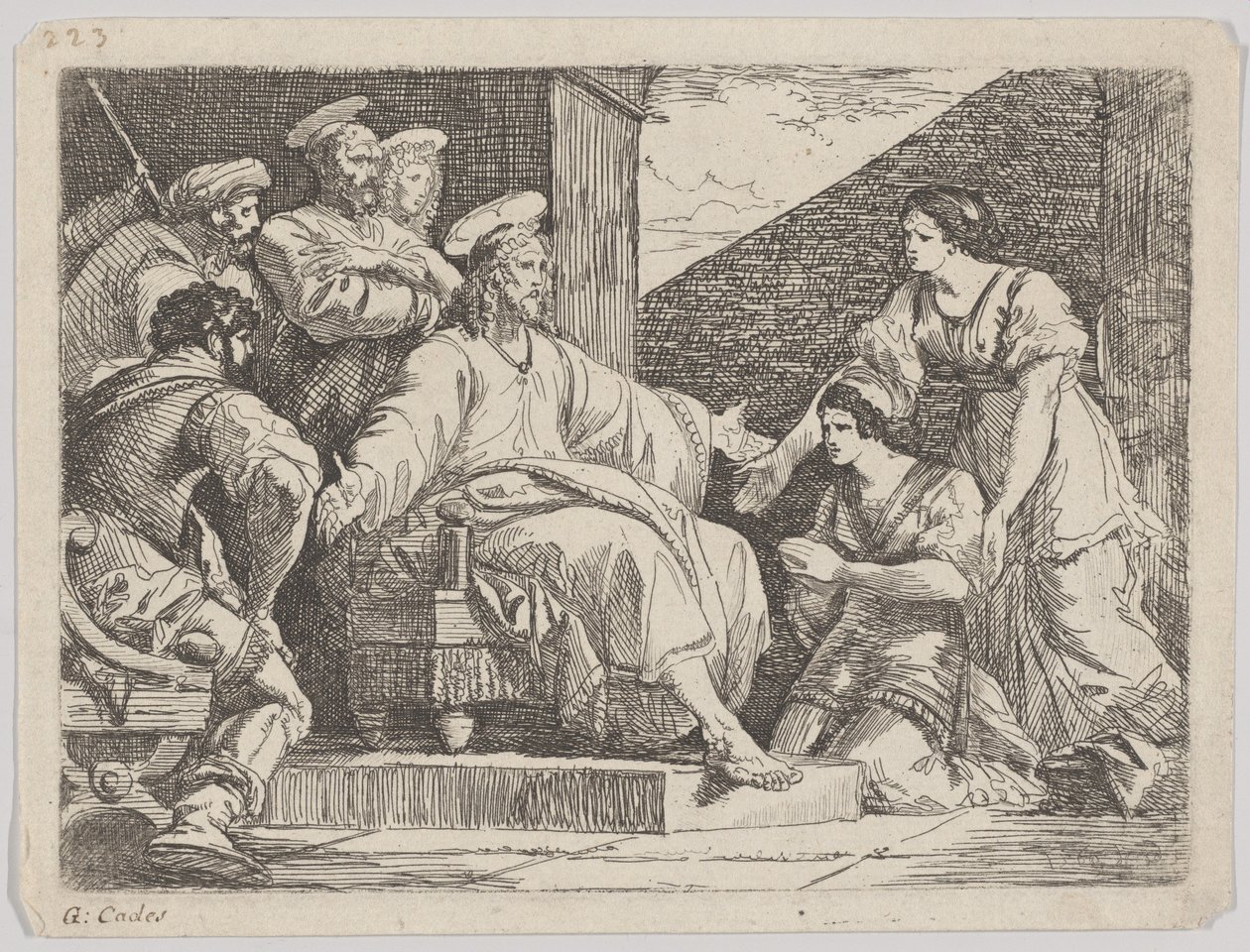 Krisztus ülve prédikál, 1766. alkotó: Giuseppe Cades