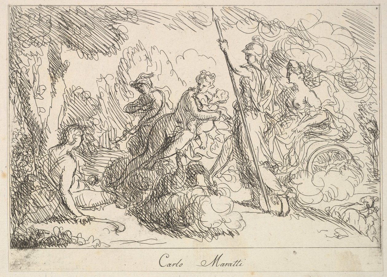 Istenek és istennők egy tájban, 1740-1802. alkotó: Giuseppe Canale