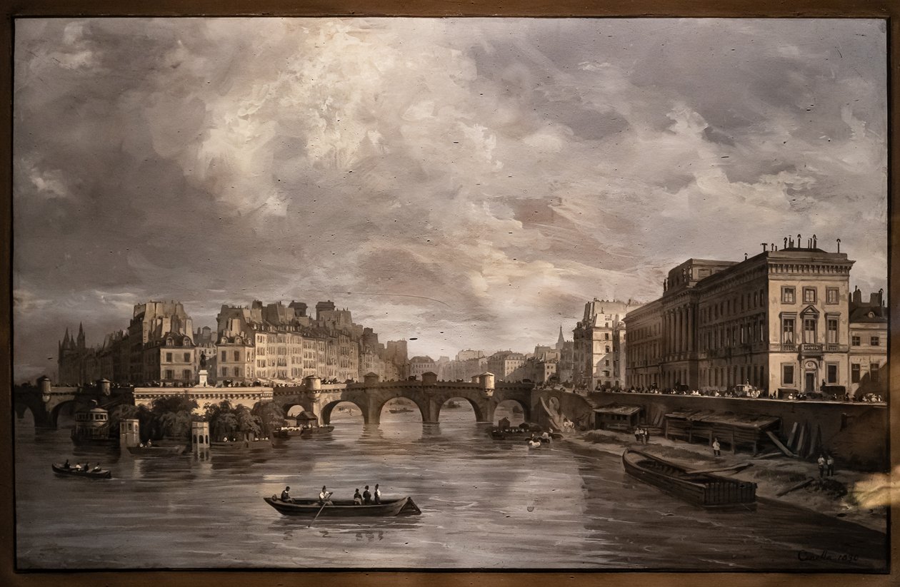Kilátás a Pont Neuf-ra alkotó: Giuseppe Canella