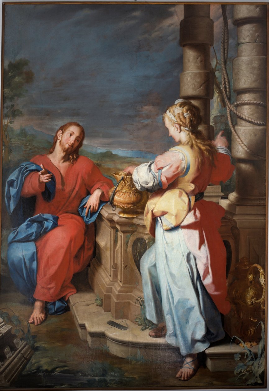 Jézus és a szamaritánus, 1722 körül (olaj, vászon) alkotó: Giuseppe Castiglione