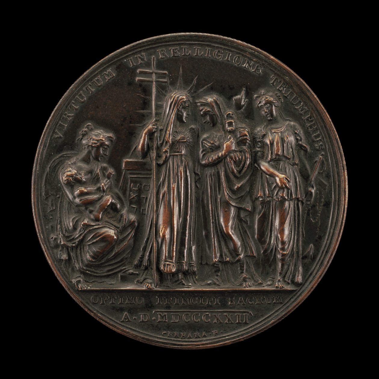 A vallás diadalának allegóriája [fordítva], 18221823. alkotó: Giuseppe Cerbara