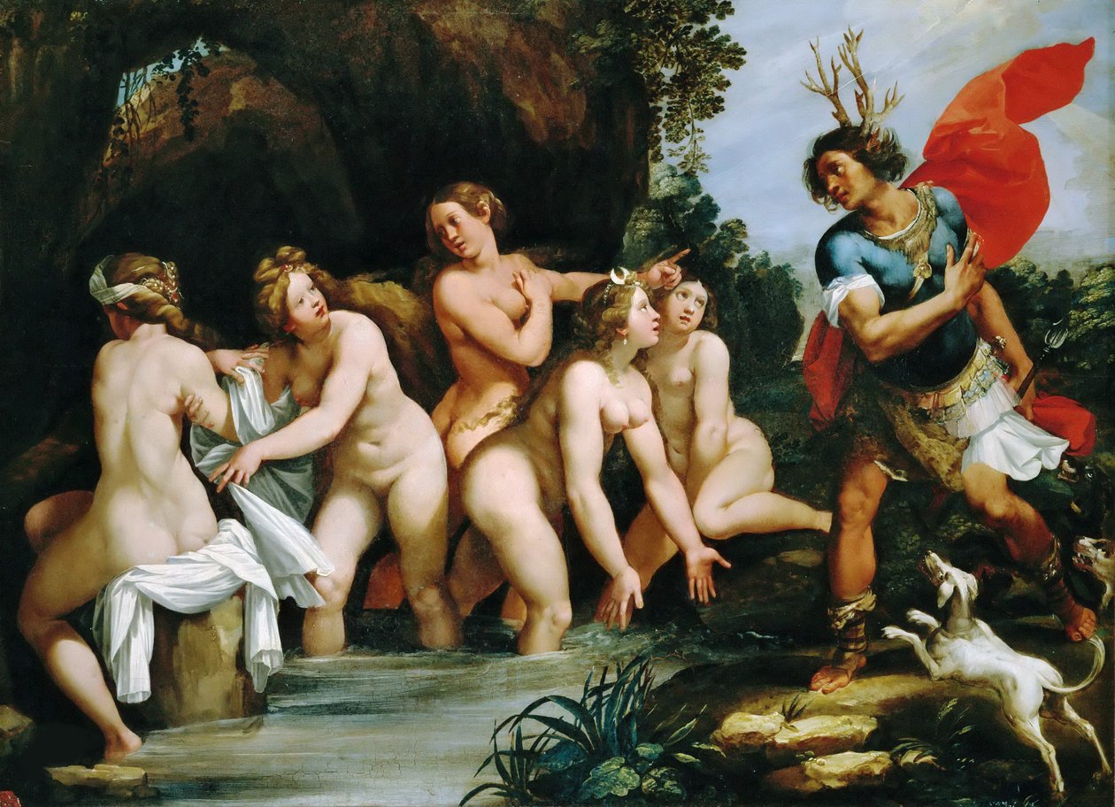 Diana és Actaeon, 1600-1603 körül. alkotó: Giuseppe Cesari