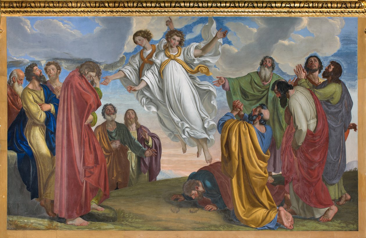 Presbitérium, Giuseppe Diotti, Angyalok megjelenése a mennybemenetel után 1830 alkotó: Giuseppe Diotti