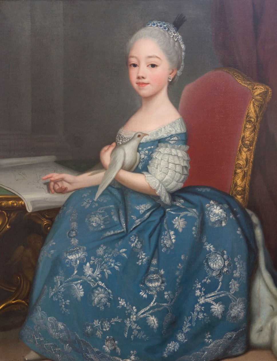 Savoyai Marie Josephine (1753-1801), Provence leendő grófnőjének portréja, Giuseppe Dupra (1703-1784), olaj, vászon alkotó: Giuseppe Duprà