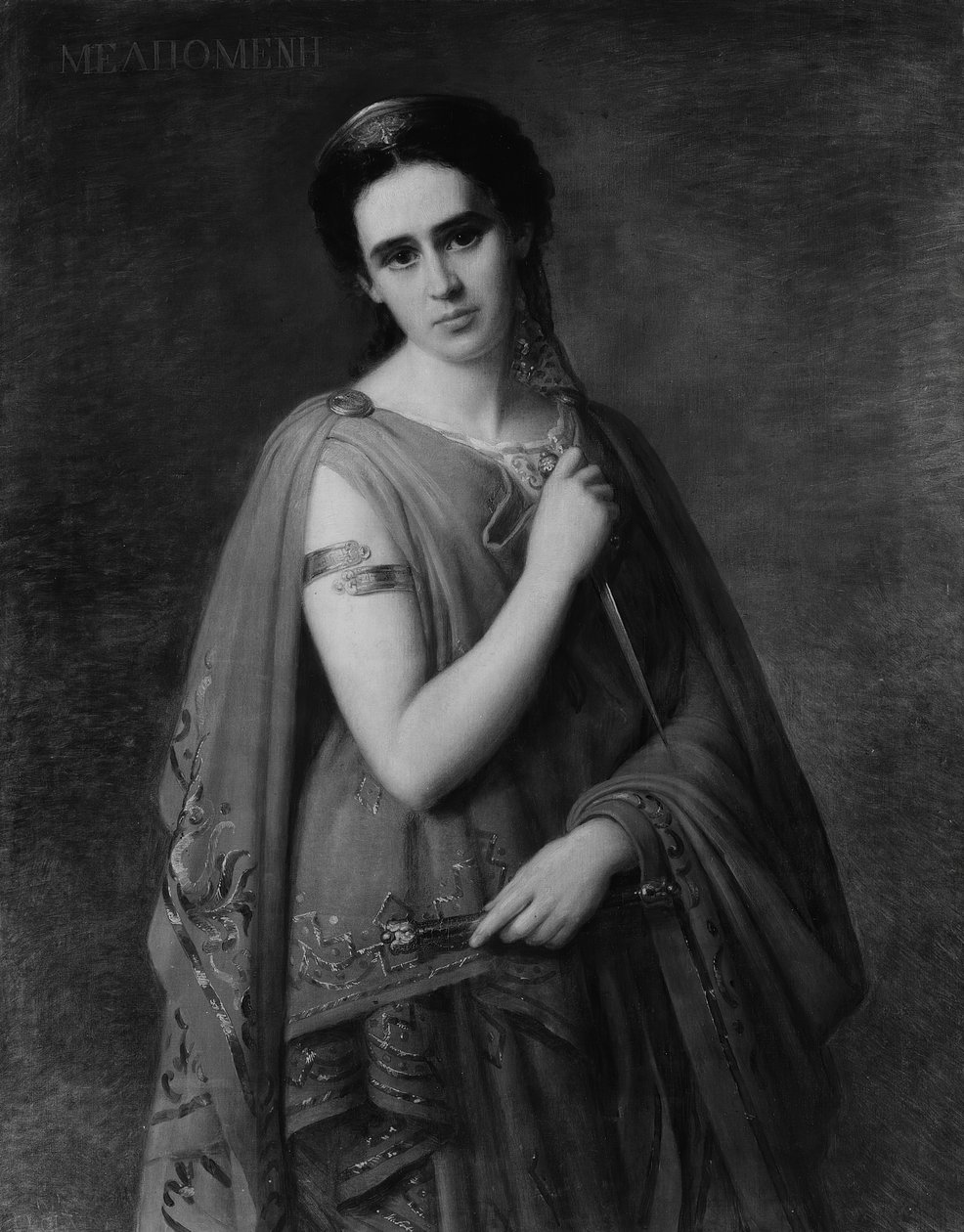 Melpomene, 1869. alkotó: Giuseppe Fagnani