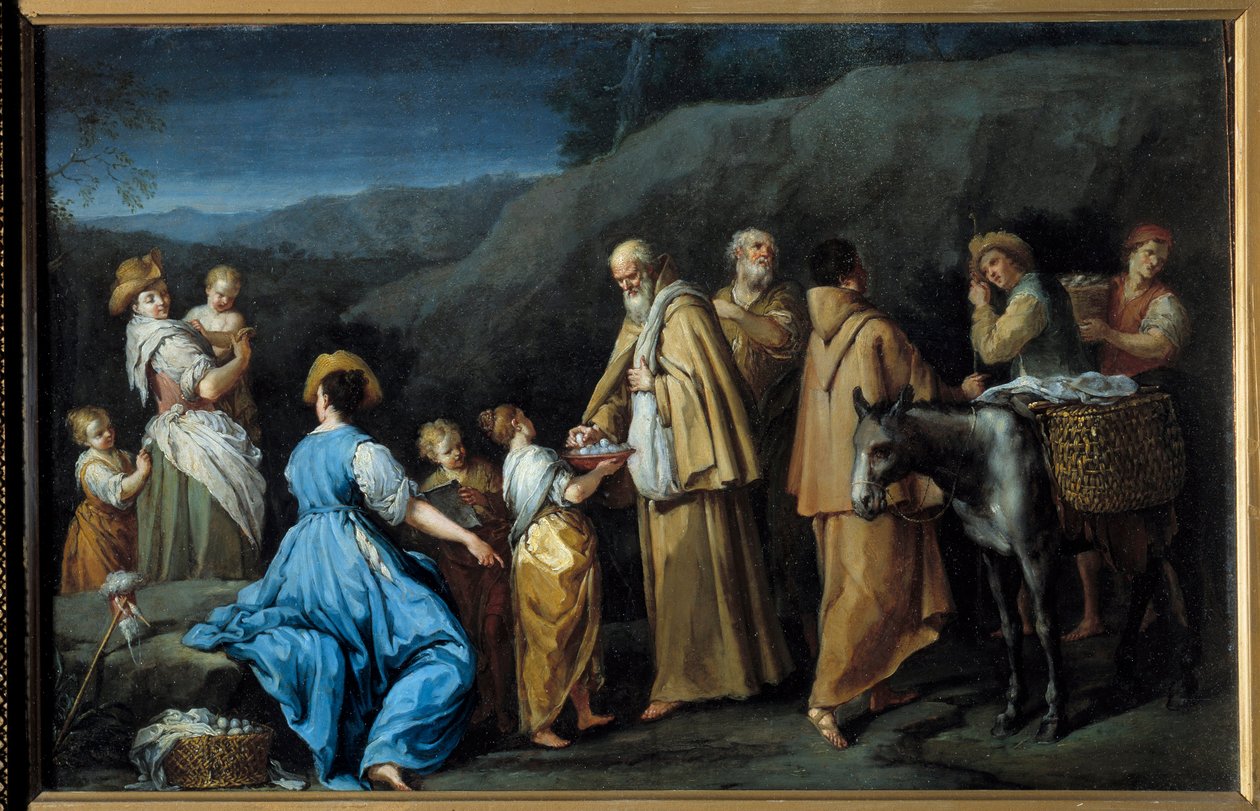Giuseppe Gambarini (1680-1725) vallásos queteur-festménye alkotó: Giuseppe Gambarini