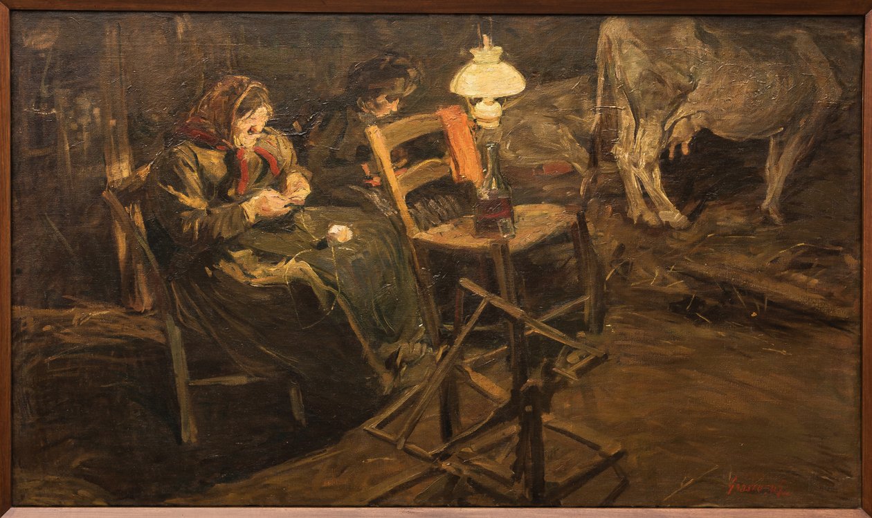 A tehénistállóban alkotó: Giuseppe Graziosi
