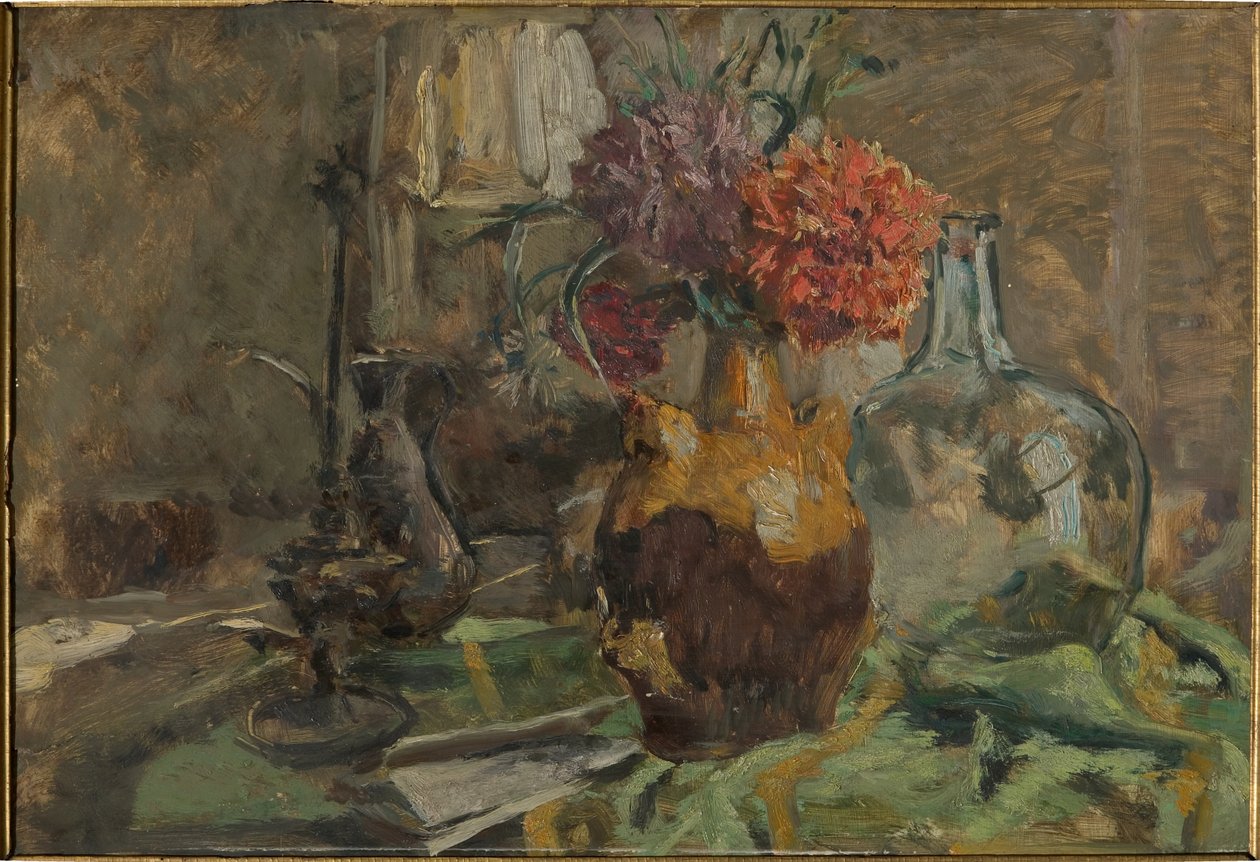 Csendélet (olaj rétegelt lemezre) alkotó: Giuseppe Graziosi