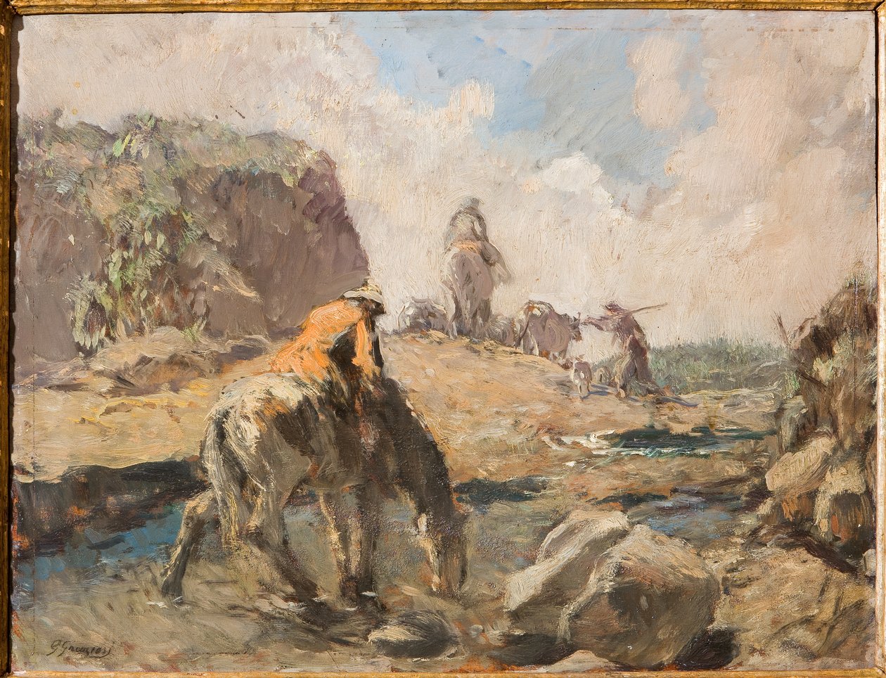 A Ford (olaj rétegelt lemezre) alkotó: Giuseppe Graziosi