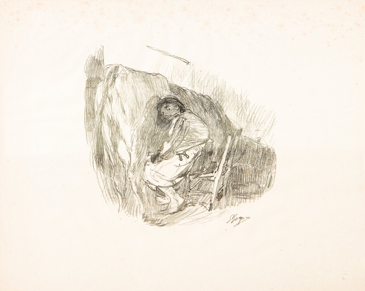 A fejés (litográfia) alkotó: Giuseppe Graziosi